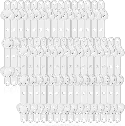 Waydress 40 Pairs Floral Boutonniere Magnets Small Corsage Fix Boutonniere Magnets Corsage Pins Brooches Flower Stick for Handmade Wedding Bride Groom Flower (Clear)