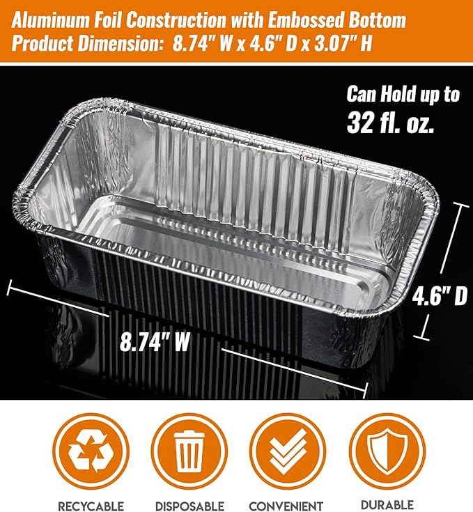 NUPICK 25 Pack Drip Pans for Traeger Timberline 850 & 1300 Grease Pan Liner (Gen 1 and 2 Models), BAC404/BAC582 Grill Drip Trays