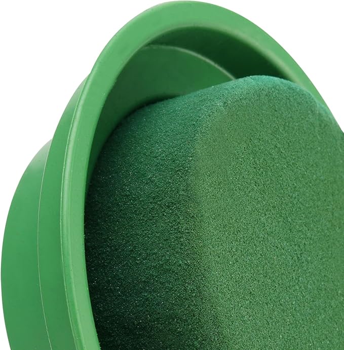 PINGEUI 20 Pack 4.7 Inch Floral Foam with Bowl, Round Wet Floral Foam, Green DIY Flower Arrangement Kit, Flower Supplies Foam for Decoration