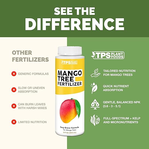 Mango Tree Fertilizer – Liquid Plant Food for More Fruit, Stronger Blossoms & Healthy Tree Growth, 1 Gallon