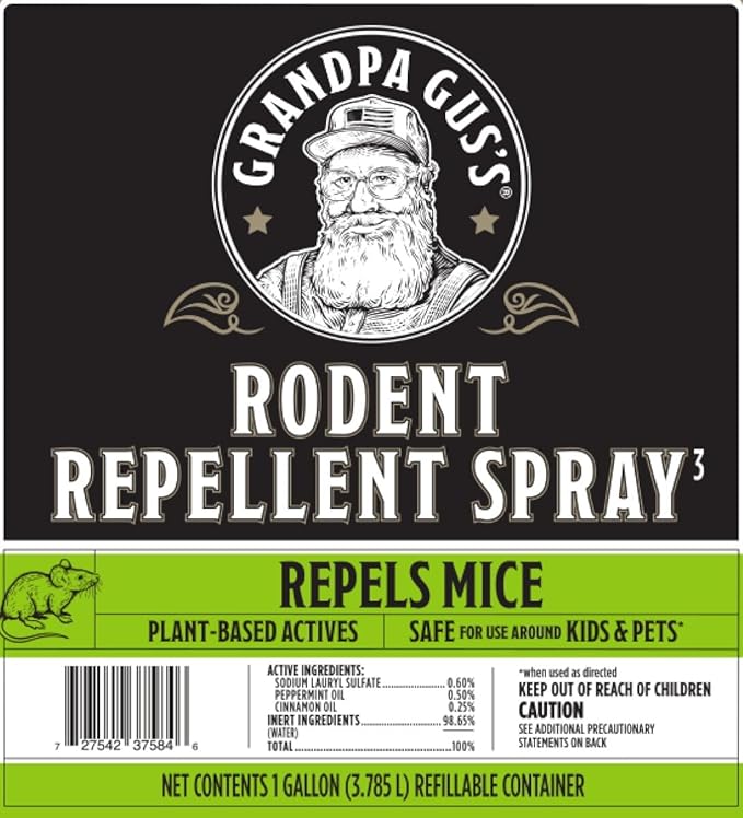 Grandpa Gus's Rodent Repellent (1 Gallon / 3.79 L)