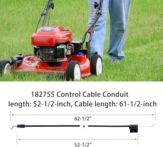 532183567 Safety Control Cable,for Craftsman Poulan 183567 532183567 182755 532182755 5321835-67 Lawn Mower Push Mower Weed Eater Stop Cable Throttle Cable Engine Zone Control Cable Replacement Parts