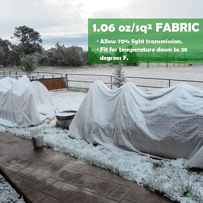 10ftx33ft Garden Netting with Plant Covers Frost Protections Row Floating Covers for Veggie Garden