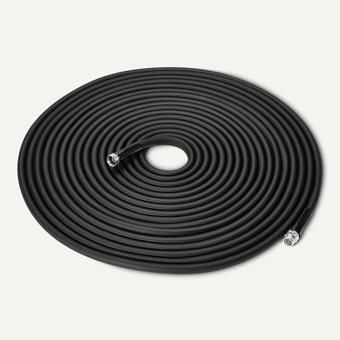 Amazon Basics Garden Hose, 75ft, Lightweight Hybrid Polymer, Weather-Resistant Aluminum