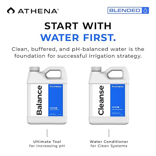 Athena Blended Balance | Liquid pH Buffer & Stabilizer for RO Water | Formula for Hydroponics | Sediment-Free, Dosatron Compatible | 32 Ounce