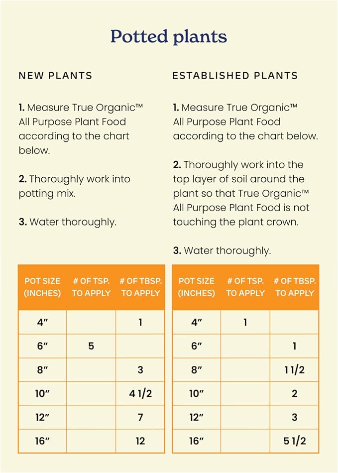 True Organic All Purpose Plant Food – Organic Fertilizer for Fruits, Vegetables, Flowers, and Herbs – 8lb Bag Covers 174 sq. ft.