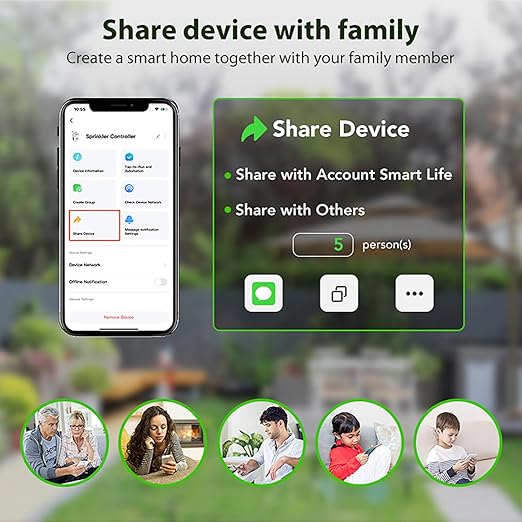 WIFI Automatic Plant Waterer, DIY Automatic Drip Irrigation Kit for 10 Potted Plants, Auto & Manual & Delay Watering Mode/Water Shortage Alert/Irrigation Records,Compatible w Alexa Tuya/Smart Life App