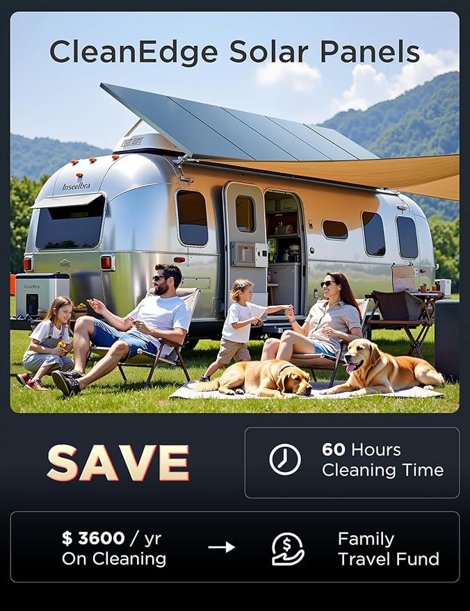 STAR 200 Watt Solar Panel, 2PCS 100W 12/24V Solar Panels with Full-Screen Design & Maintenance-Free, 25% High-Efficiency Monocrystalline, Reliable Power for RV, Marine, Roof, Home, and Off-Grid