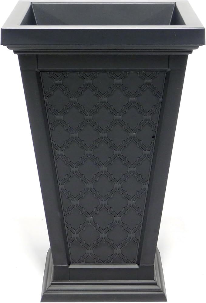 FCMP Outdoor - Modemmo Casablanca Self-Watering Planter (2 Pack), Black