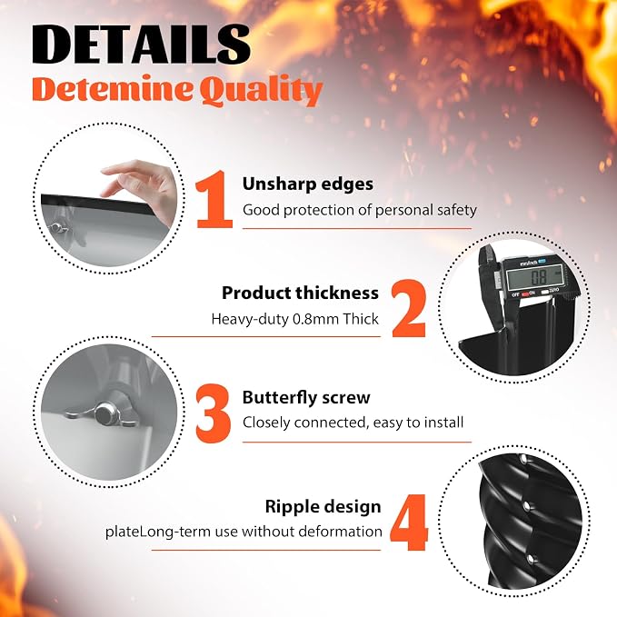 YSEJOMP 32 Inch Round Galvanized Fire Pit Ring/Fire Ring - Foldable and Perfect for Outdoor Gatherings and Campfires in The Yard/Garden/Park/Beach (Black+Gray, 2.7 FT Diameter+1.5 FT Tall)