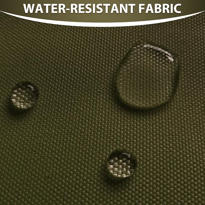 Waterproof Canvas Fabric by The Yard 58inch 600D Upholstery Material Polyester Fabric Outdoor Water Resistant Fabric for Sewing Chair Patio Cushion Purse Bag Interior, Pre Cut 5 Yard Army Green