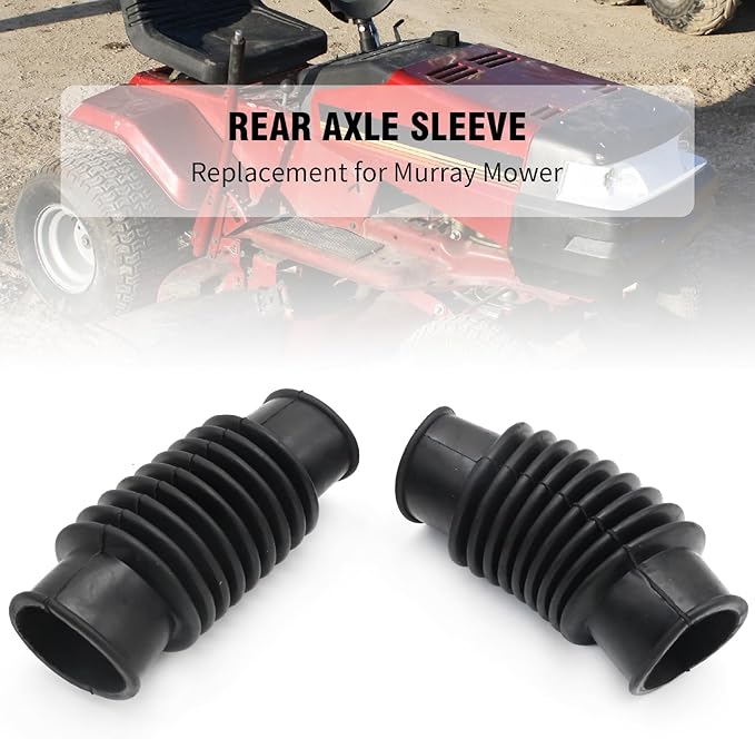 2Pcs 7075115YP Rear Axle Sleeve Rubber with Accessories, Replacement for Murray Simplicity Snapper BS Mower, Replace 7075115 (Black)