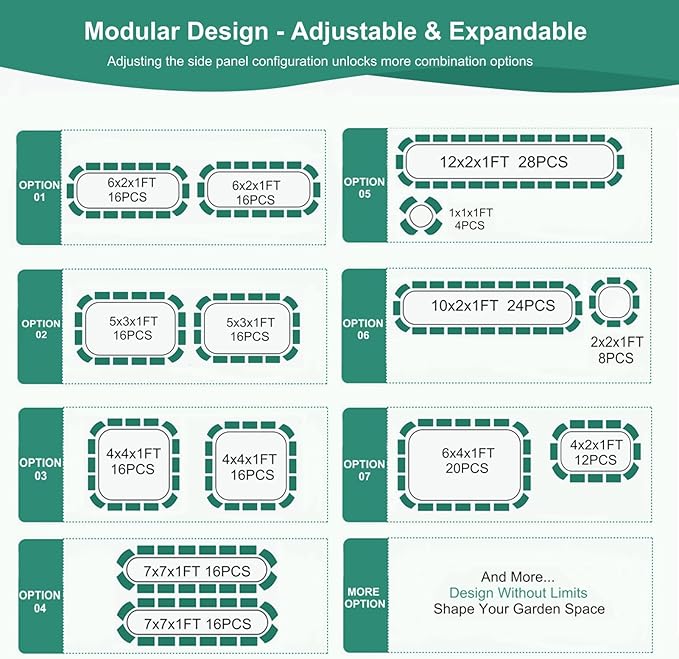 4 in 1 Galvanized Raised Garden Bed - 6x2x1ft (2Packs) Modular Planter Box Outdoor | Metal Raised Bed Kit with Bracing Rods for Gardening Vegetables Flowers Fruits Herbs (Dark Grey)