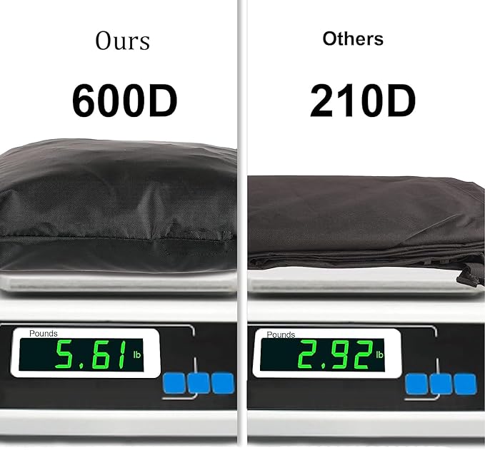 Picnic Table Cover Waterproof 70 / 72 Inch 600D Oxford Outdoor Table Cover with Bench Covers for Winter Black (6FT-70/72inch（Black）)
