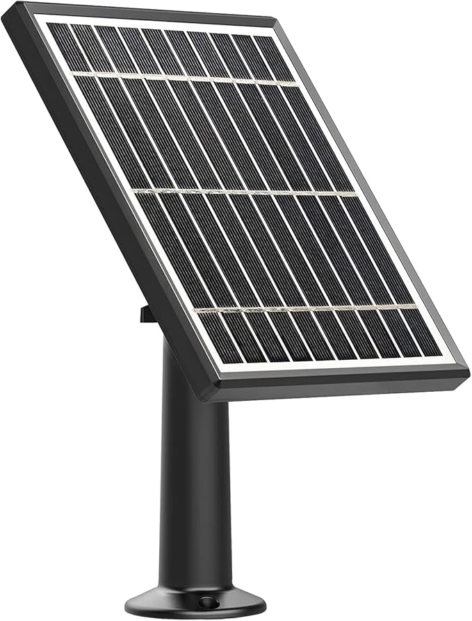 Solar Panel Compatible with Video Doorbell 1/newes Generation(2020 Release-1080p), Waterproof Charge Continuously,5 V/ 3.5 W (Max) Output, Includes Secure Wall Mount,5.0M/16 ft Power Cable