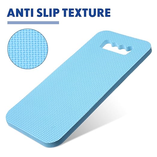 Riakrum 20 Pcs Garden Kneeling Pad Garden Knee Pad Thick Foam Knee Mat Waterproof Cushion for Kneeling Multi Functional and Church Kneeler for Praying, Baby Bath, Yoga, 15.4 x 6.7 Inch (Blue)