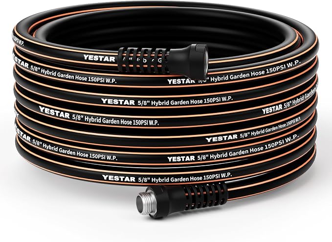 Garden Hose 100ft,Water Hose Heavy Duty,Flexible and Durable, Lightweight Hybrid Hose with Swivel Handle,Leakproof Hose Male to Female Fittings