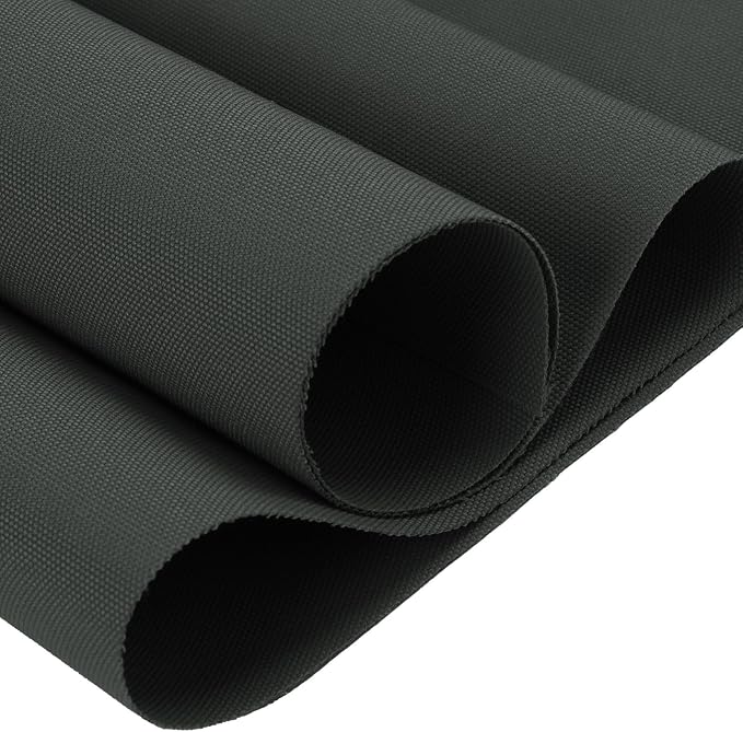 Thickened Waterproof Canvas Fabric by The Yard 1200D 58" W Outdoor Upholstery Material Heavy Duty Fabric Water Resistant Sewing Material for Chair Patio Cushion Purse Bag 1 Yard Grey