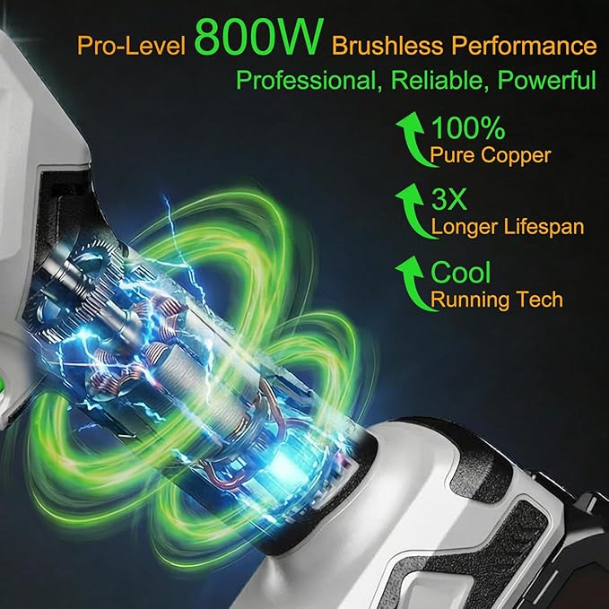 KLEZHI 1.26inch Cordless Electric Pruning Shears with Brushless Motor & LCD Display, 2×2000mAh Batteries for Home Garden, SK5 Steel Blades, Professional Branch Trimmer