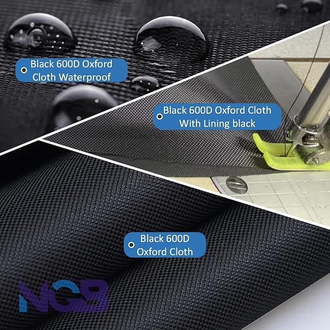 NGB Outdoor Generator Cover, 24.8L x 20.2W x 20.8H for Universal Most Inverter Generators Made of 600D Plus 210D Double Layer Heavy Duty Waterproof Fabric with Waterproof Top Cover for Refueling
