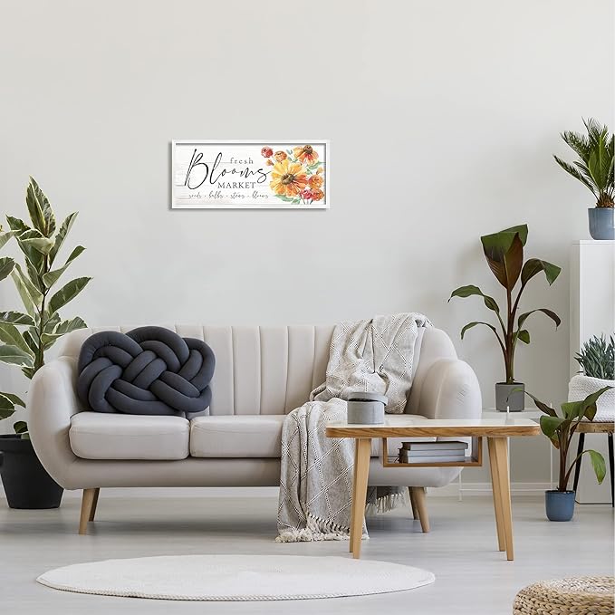 Stupell Industries Fresh Blooms Market Seeds Bulbs Stems Flower Illustration, Design by Courtney Morgenstern