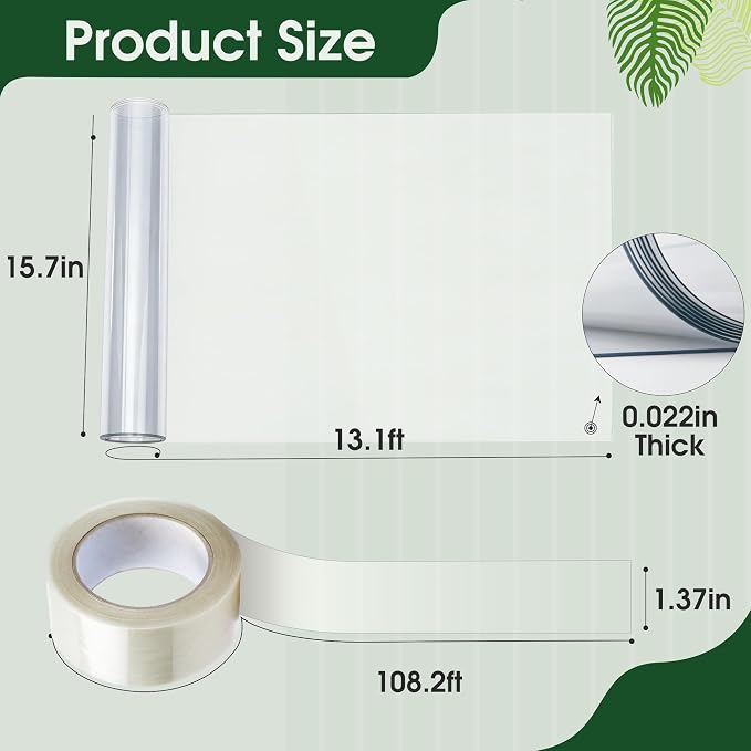 157" x 15.7" Iguana Tree Wrap Tree Trunk Protector Guard for Iguana Prevention Anti-Reptiles Climbing Barrier for Trees with PET Tape Reusable Tree-Safe Guard