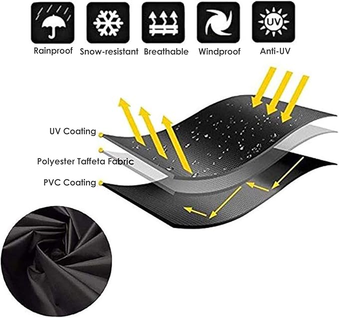 73 Inch Patio Hanging Chaise Lounge and Stand Cover with Zipper Waterproof Outdoor Curved Steel Hammock Lounger Swing Chair Covers