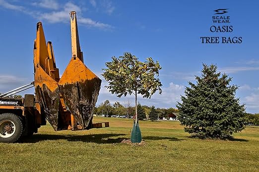 Large 3ft Tall 20 to 50 Gallon Tree Soaker Watering Bags, Reusable, Heavy Duty, Slow Extended Release Water Bags for Trees, Premium PVC Tree Drip Irrigation Bags for Landscaping (3)