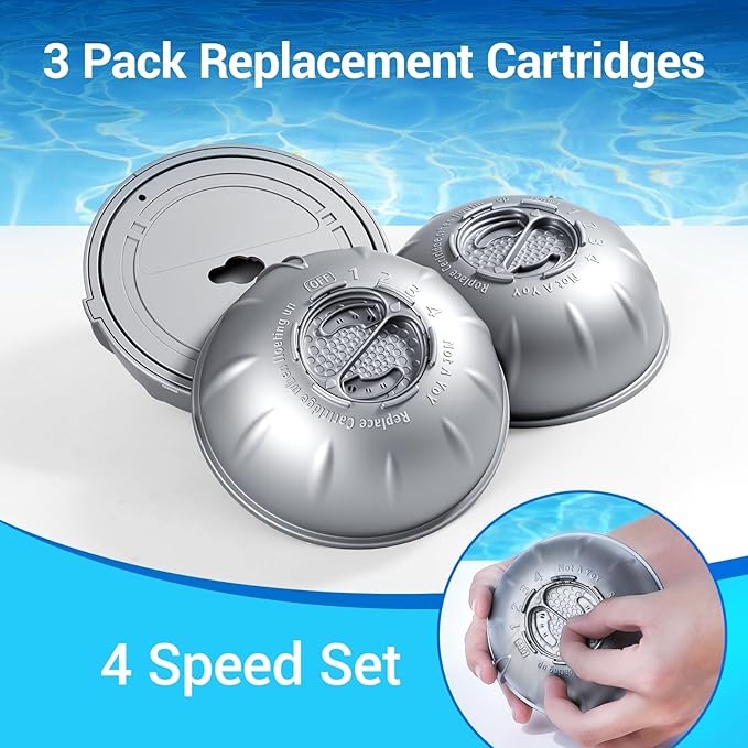 Hot Tub Cartridges Replacement for Frog Ease Floating System UP to 600 Gallons,3 Packs