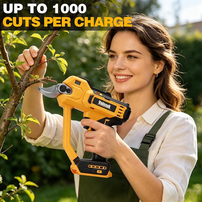 Electric Pruning Shears Cordless Pruner Shears Compatible with DeWalt 20V Battery (No Battery) Perfect for Tree Trimming Gardening, Garden Orchard (Electric Pruning Shears)