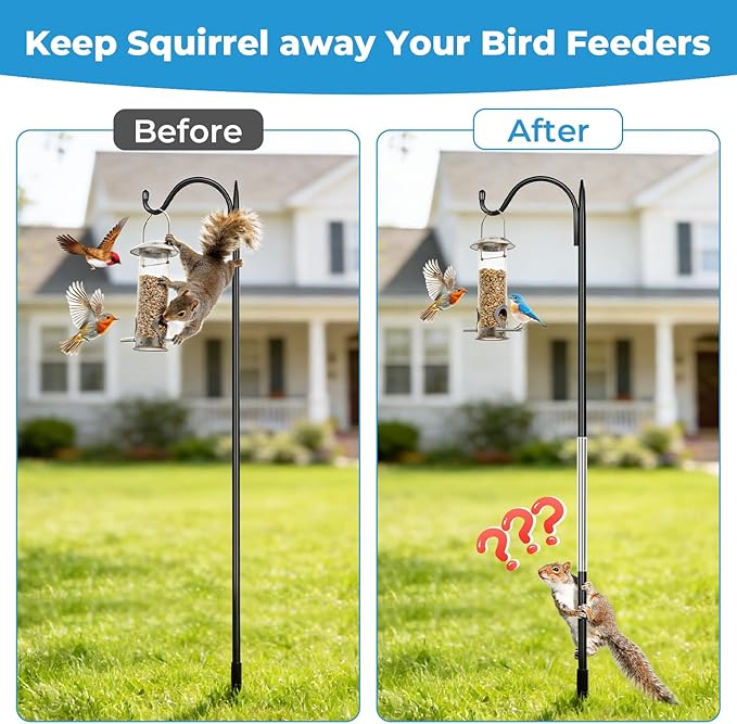 Squirrel Baffle for Bird Feeder Poles,Squirrel Guard Tree Wrap Trunk Protector for Squirrel Prevention Climbing Trees,Outside Baffle Guard,Weatherproof Outdoor Squirrel Proof Protector