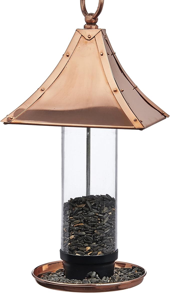 Good Directions T01P Pagoda Style, Pure Copper Bird Feeder, Wild Bird Feeder, Easy to Hang