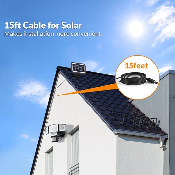 LEPOWER 1600LM LED Solar Security Lights Motion Outdoor, 5500K White Light, IP65 Waterproof Outside Flood Solar Light for Yard, Garage（Black）