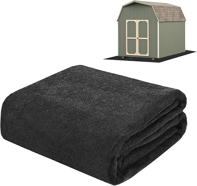 M METERXITY Outdoor Storage Shed Mat, 4x6.6 FT Waterproof Small Shed Flooring Mat for Patio Furniture Floor Protecting from Wear/Liquid/Dust/Oil, Non-Slip Carport Pad [Grey]
