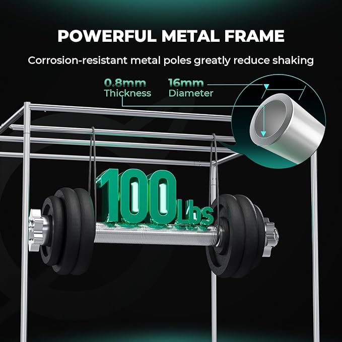 MARS HYDRO 2x2x3 Advanced Grow Tent, 24"x24"x36" High Reflective Mylar 1680D for Hydroponics Indoor Plant Growing, with Floor Tray and Smooth Zipper for TS600