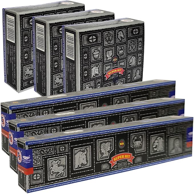 Super Hit Incense sticks and cone incense holder variety pack bundle insence insense insienso