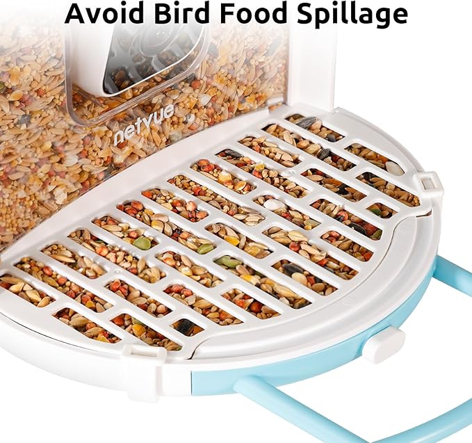 NETVUE Bird Seed Guard, Durable Waterproof Bird Feeder Covers, Save Birdseed, Perfect Match NETVUE by Birdfy Feeder, Must-Have Accessories, Easy to Fit and Clean (2Pcs)
