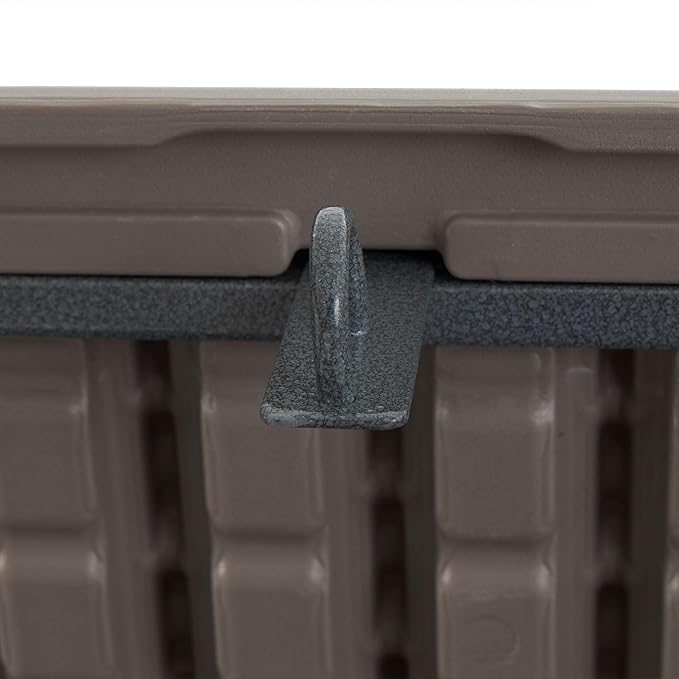 Plastic Development Group Outdoor Storage Deck Box, Soft Closure, 130 Gallon, Driftwood