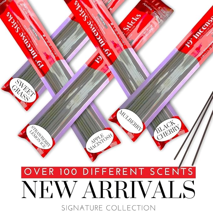 Aroma Depot 19'' Darn Damn Type Most Exotic Incense Sticks. One Bundle Approx 27 to 30 Sticks, Jumbo 19 inch Long, Natural 19'' Extra Large Incense Sticks. Burns for 3 to 4 Hours Each. Long Lasting