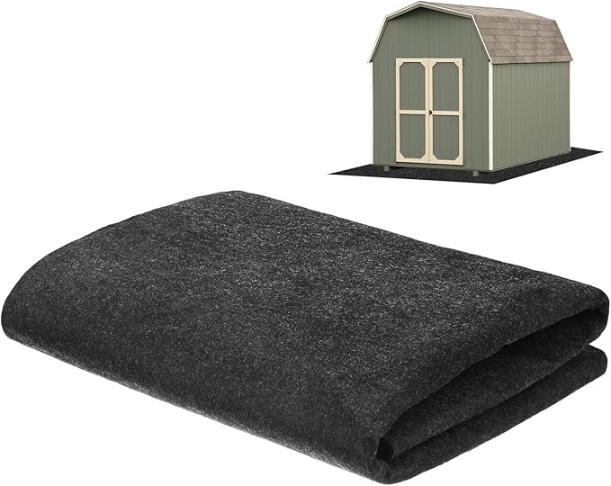 M METERXITY Outdoor Storage Shed Mat, 2x5 ft Waterproof Small Shed Flooring Mat for Patio Furniture Floor Protecting from Wear/Liquid/Dust/Oil, Non-Slip Carport Pad [Grey]
