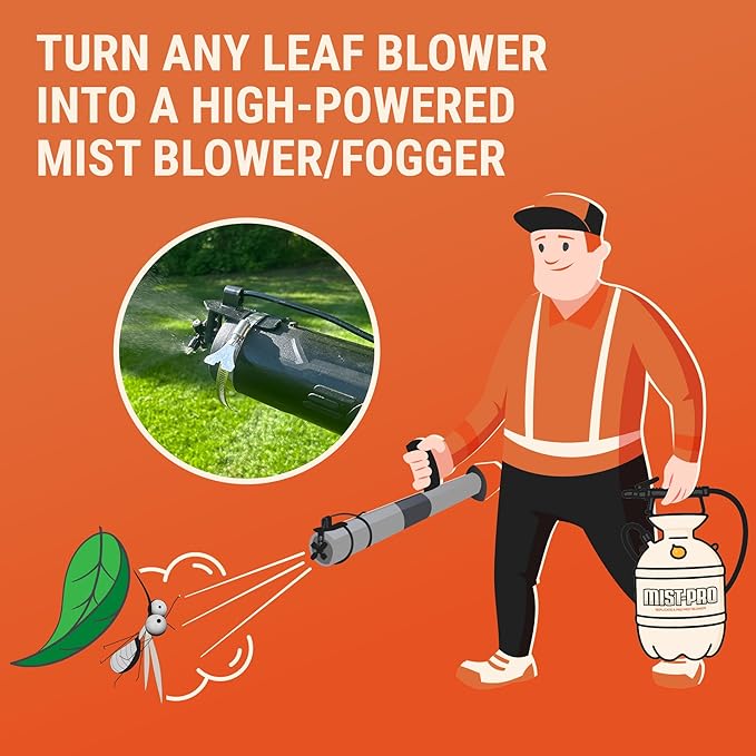 Pesticide Sprayer - Insecticide and Mosquito Mister System - Pest Control System for Fleas, Ticks, and Mosquitos - Mist-PRO+ 2-Gallon Tank Sprayer Kit