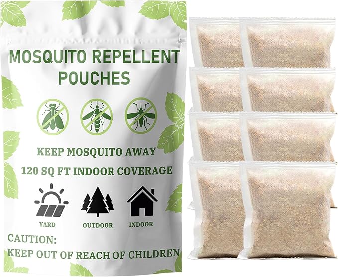 Furiseng|Natural Mosquito Repellent Outdoor Patio (8 Pack),Long-Lasting 60-Day Protection, DEET-Free & Family Safe,Indoor & Outdoor Use,Mosquito Repellent for Yard, Patio, Camping & Travel