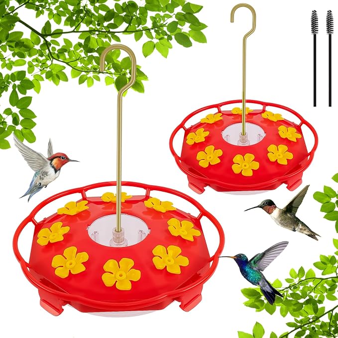 Glass Hummingbird Feeder& Plastic Disc Hummingbird Feeders