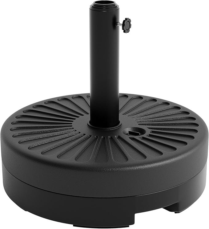 GarveeLife Patio Umbrella Base, 80lb Capacity Heavy Duty Design with Adjustable Pole Adapter Fits 1.5" to 2.1" Poles for 7.5-11FT Umbrellas, Corrosion-Resistant and Wind-Resistant for Outdoor, Patio