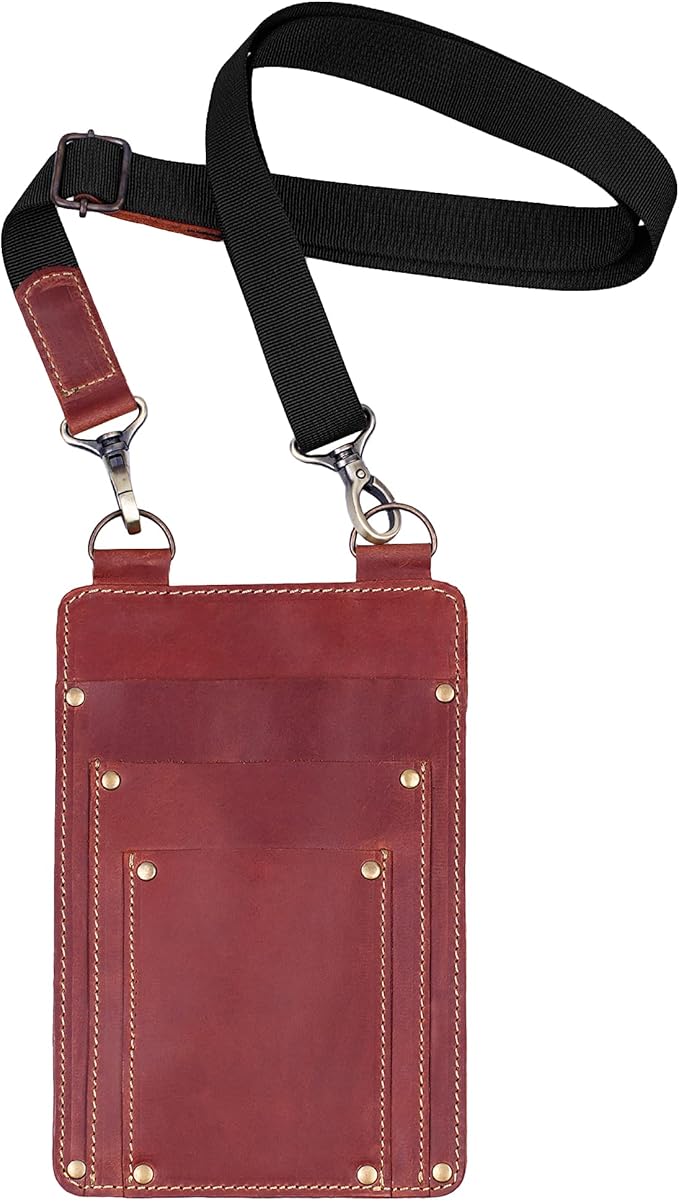 Leather Florist Tool Belt Bag Garden Farmer Pouch Organizer - Hand Tools Holder Utility Kit