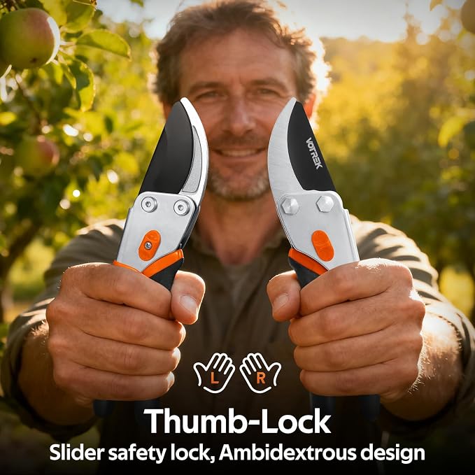 1.6'' Electric Shears & Garden Pruner with Jam-Proof Spring