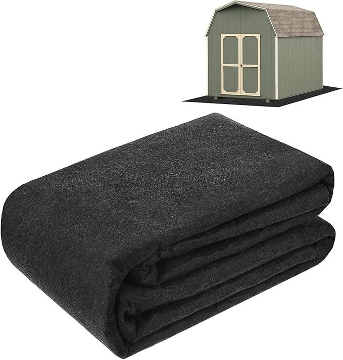 M METERXITY Outdoor Storage Shed Mat, 8.2x10.2 FT Waterproof Small Shed Flooring Mat for Patio Furniture Floor Protecting from Wear/Liquid/Dust/Oil, Non-Slip Carport Pad [Grey]