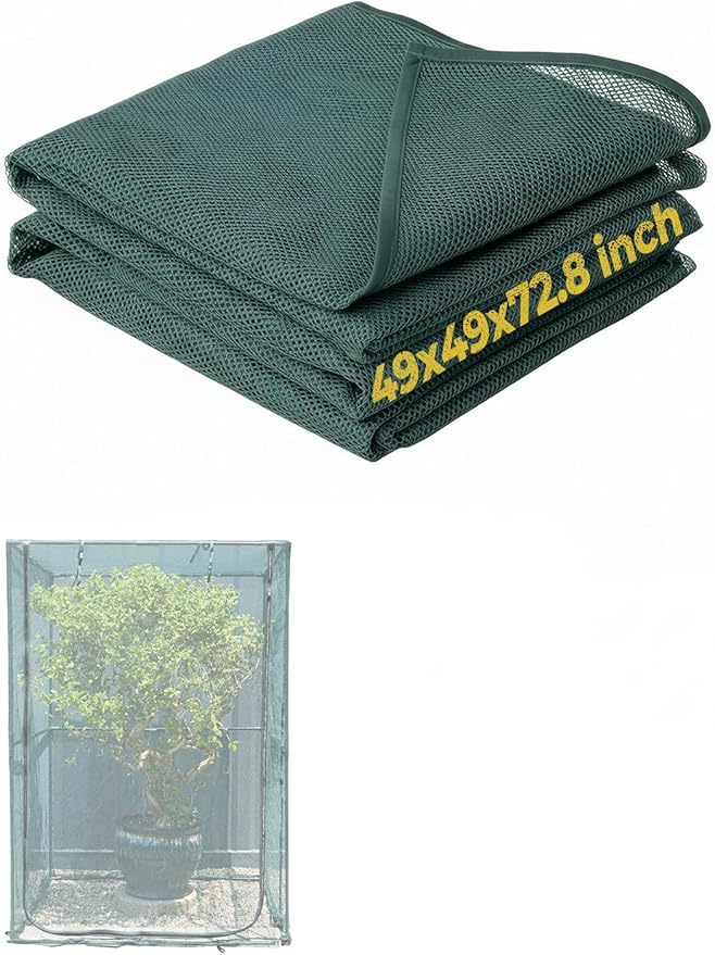 49''x49''x72.8''Plant Crop Cage Netting Cover Replacement (Not Included Frame)