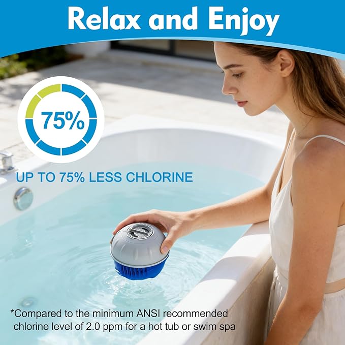 Hot Tub Replacement Cartridges, Compatible with Frog Ease Spa System, Floating Cartridges for Tubs & Spas, Water Treatment System for Hot Tubs up to 600 Gallons