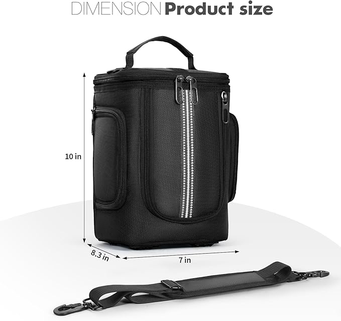 Carrying Case Compatible with Anker Portable Power Station SOLIX C300, 288Wh LiFePO4 Battery, 300W (600W Surge) Solar Generator Protective Shoulder Bag Storage Cover